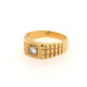 Pre Owned 18ct Diamond Signet Ring ZX35 Pre Owned 18ct Diamond Signet Ring ZX35